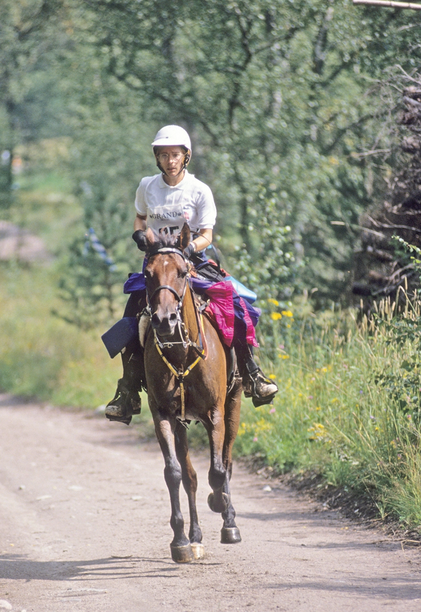 R.O. Grand Sultan and Becky Hart at the Stockholm WEG in 1990.