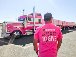 Standlee Turns Bales Pink for Breast Cancer Awareness