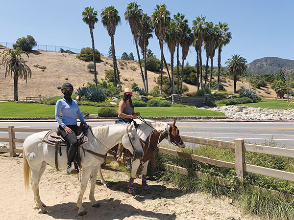 Horseback riders at Griffith Park.