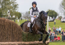 Tom McEwen and JL Dublin during cross-country at the 2024 Defender Kentucky Three-Day Event