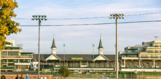 Churchill Downs twin spires