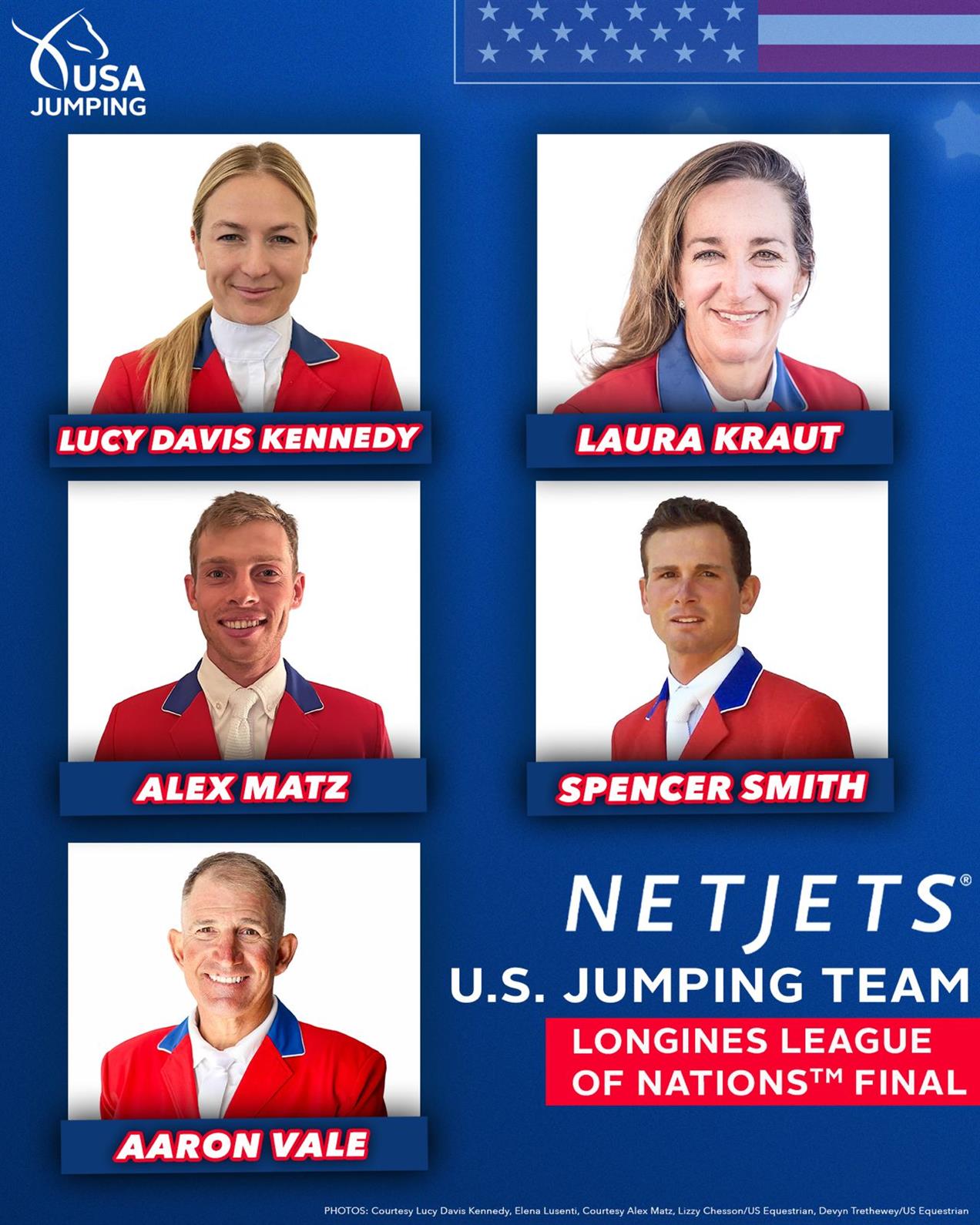 US Equestrian Announces NetJets U.S. Jumping Team for Longines League of Nations™ Jumping Final