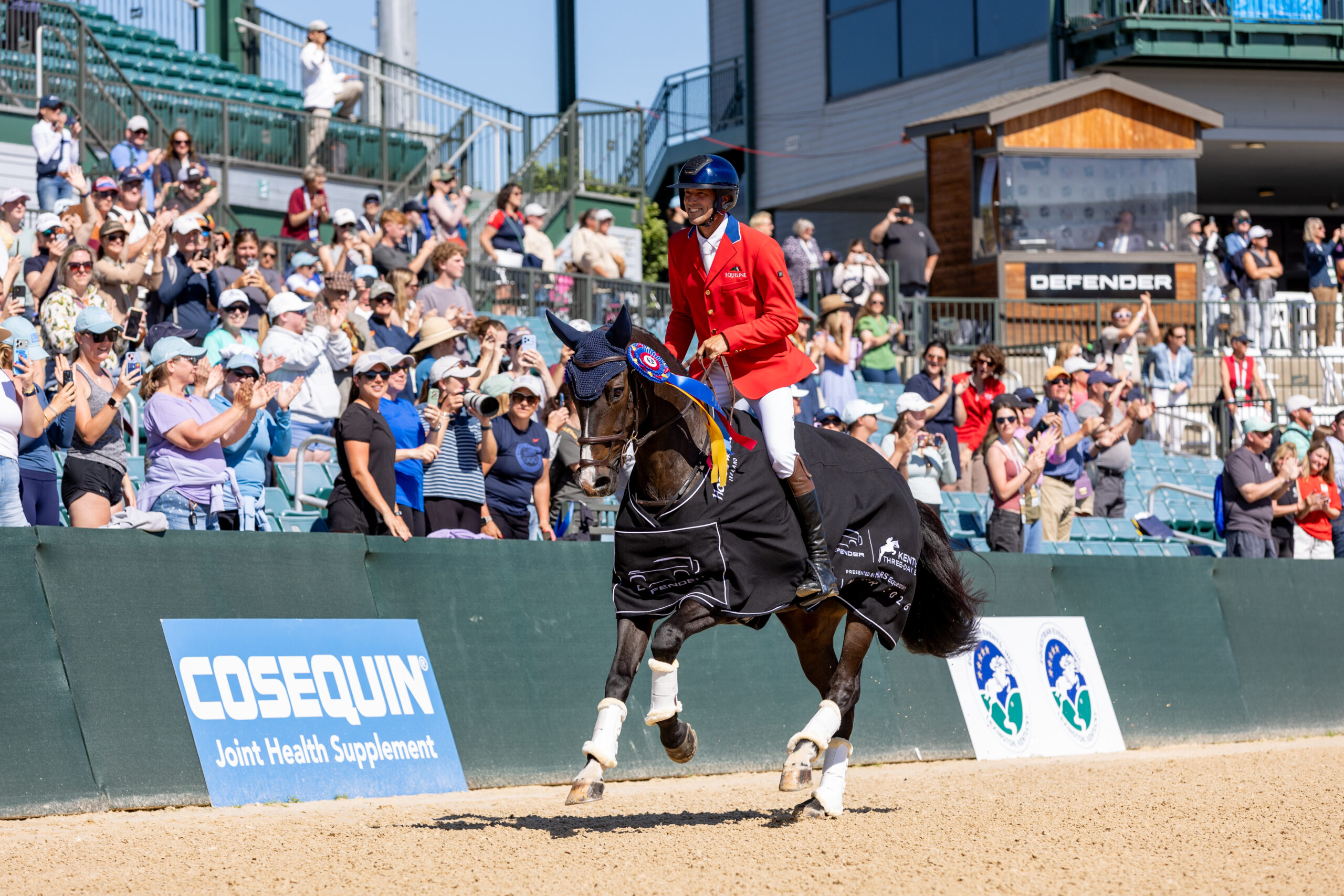 Will Coleman and Diabolo on their victory lap.