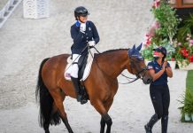 Beatrice de Lavalette and Kate Shoemaker Have Good Showing for U.S. Para Dressage Team at 2020 Tokyo Paralympic Games Beatrice de Lavalette and Clarc - Para Dressage Grand Prix at the Tokyo Paralympic Games