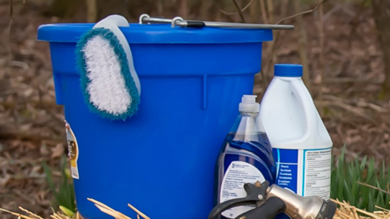 chlorine bleach solution can be mixed and stored for up to a week.