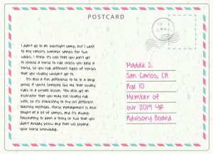 Summer Horse Camp Postcards from Young Riders