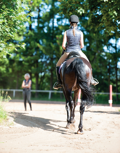 Rider riding away - Bolder Braver Brighter