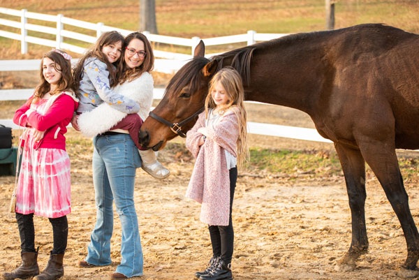 Heather Wallace and her daughters