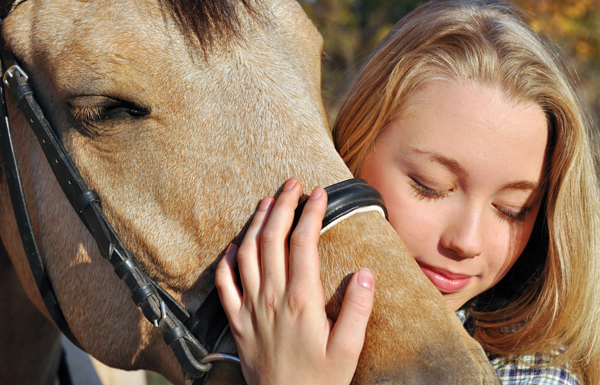 Hugging - Bonding with Horse