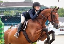 Kat Fuqua and Grand Remo at the Adequan/USEF Junior Hunter National Championship