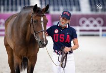 Laura Kraut and Baloutinue - Tokyo Olympics Jumping Second Horse Inspection