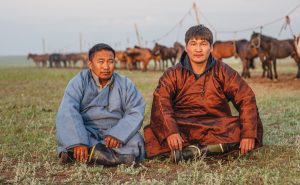 Nomadic herdsmen in Mongolia