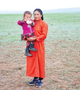 Local Mongolian women