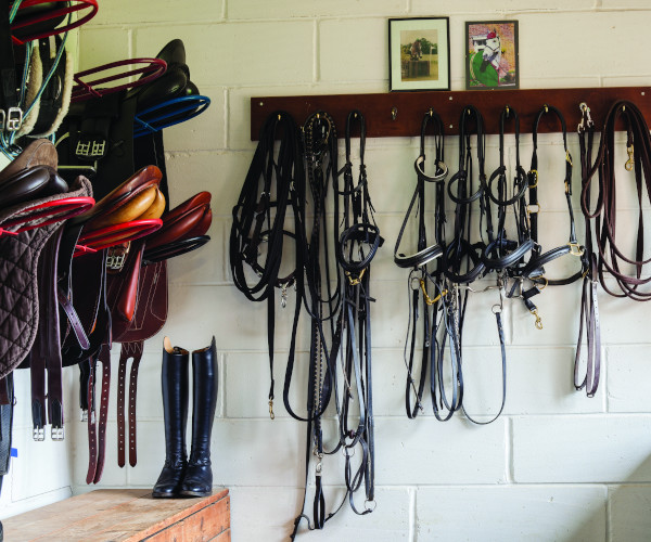 Tack room.