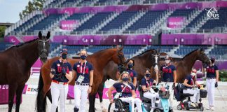 US Para Dressage Team at Tokyo Paralympics First Horse Inspection
