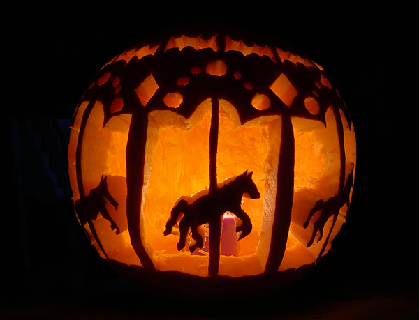 Perry V.'s Merry-Go-Round Pumpkin