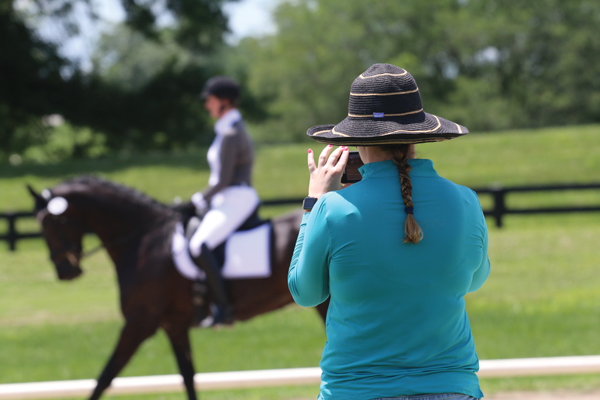 Taking photos and videos at a horse show