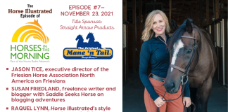Podcast 7 - Friesian Horse Association with Jason Tice, equestrian blogging adventures with Susan Friedland, horsey holidays with Raquel Lynn