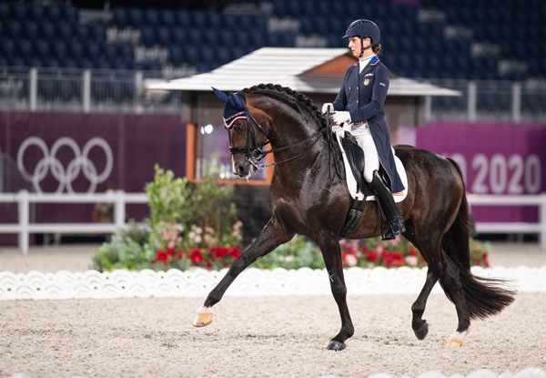 U.S. Dressage rider Sabine Schut-Kery and Sanceo during the Indivdiual medal round at the Tokyo Olympics. Olympic disciplines poll