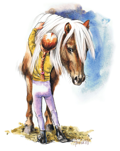 Short Story - New Pony Home with Two Little Girls