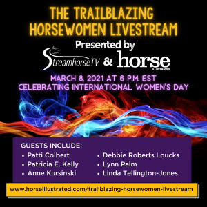 Trailblazing Horsewomen Livestream Promotional Image