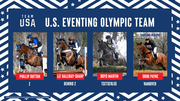 U.S. Eventing Olympic Team for Olympic Games Tokyo 2020