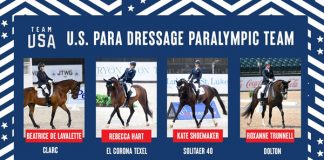 U.S. Para Dressage Team for the Olympic Games Tokyo 2020