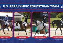 The U.S. Paralympic Equestrian Team representing Team USA at the 2024 Paris Summer Paralympics
